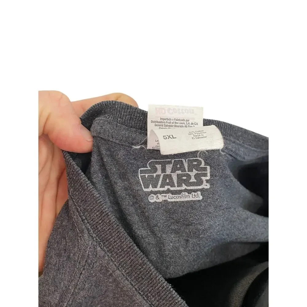 5XL Star Wars Jedi Storm Wars Skywalker Graphic T-Shirt Fruit of the Loom - Picture 4 of 7